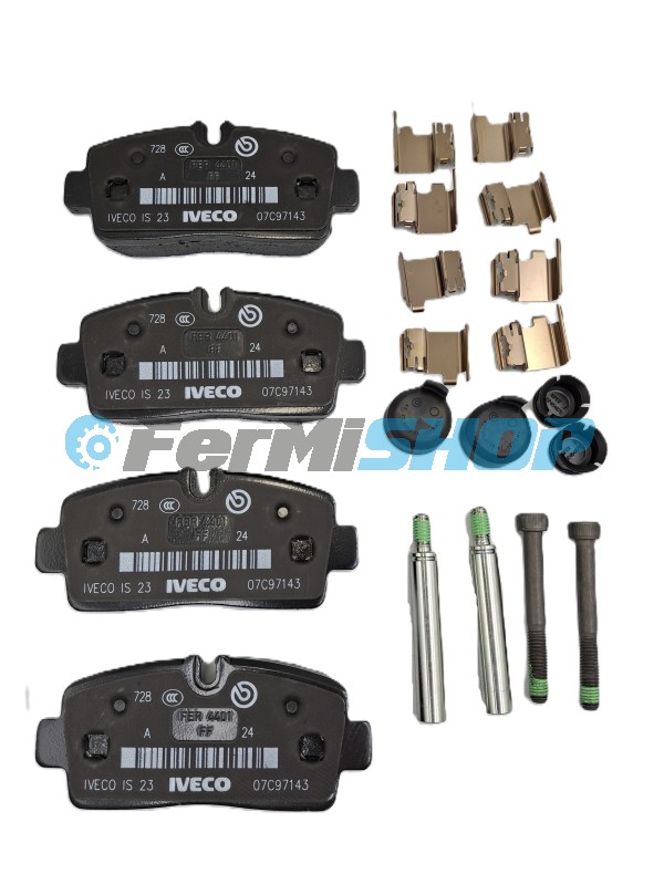 42579529 doštičky brzdové zadné Iveco Daily 35S 2019-elektrická ruč.brzda