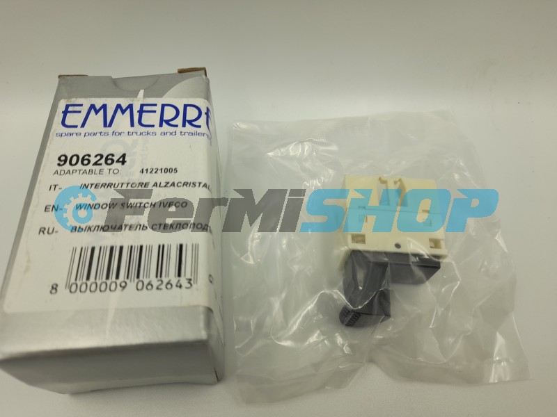 906264 spínač sťahovania okna ľavých dverí Iveco Stralis, Trakker