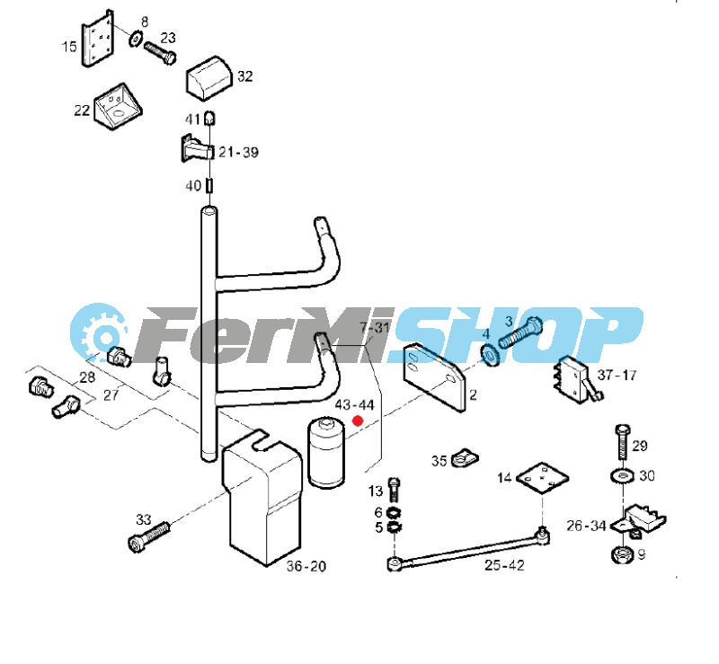503137824 ovládanie dverí Iveco Evadys/ Magelys