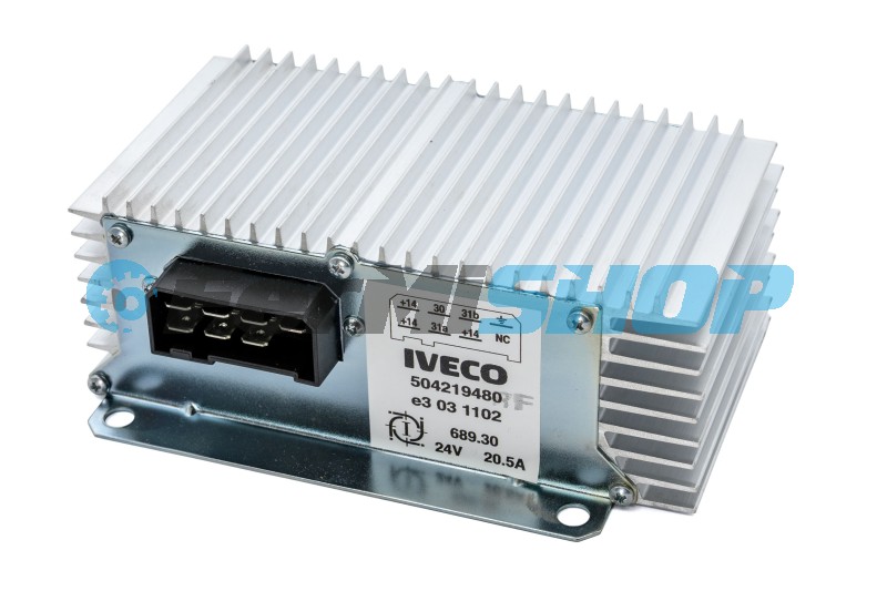 504219480 menič napätia 24/12V 20,5A /na zásuvky/ Iveco Stralis, Eurocargo, Trakker
