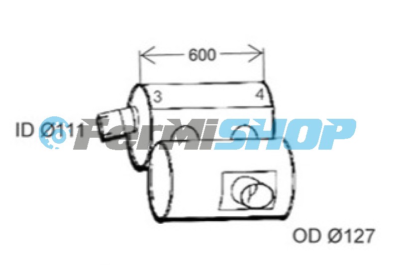 510.7079 tlmič výfuku Iveco Trakker