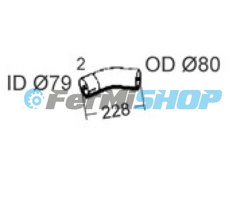 510.9018 trubka výfuku - koncovka Iveco Eurocargo Tector