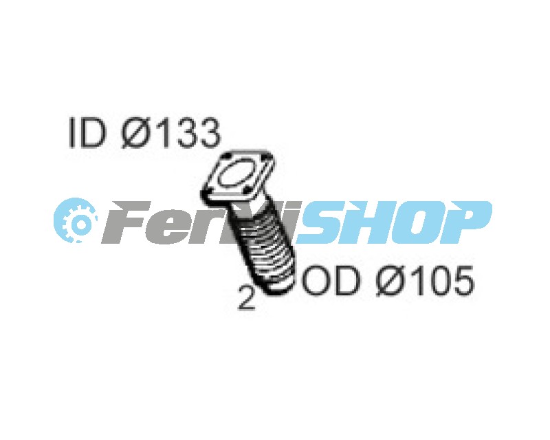 5101188 výfuk pružný diel Iveco Trakker, Eurostar, Eurotech