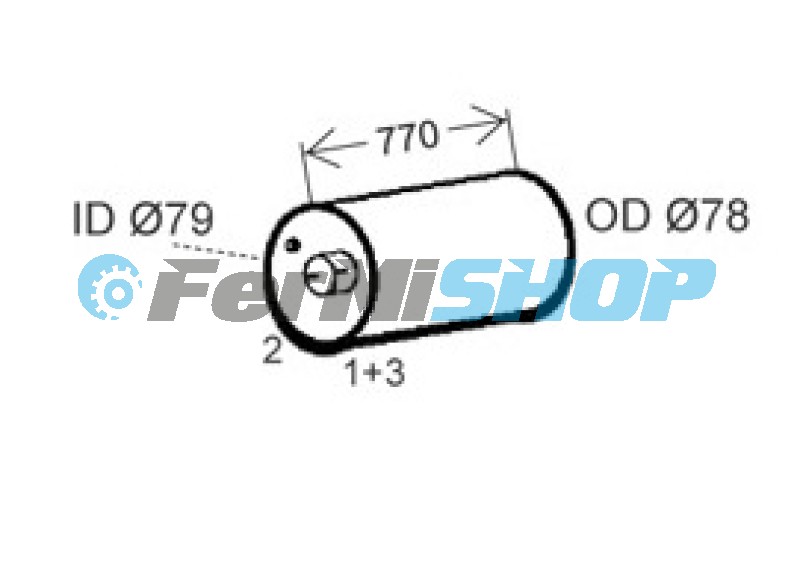 5107032 tlmič výfuku Iveco Eurocargo Tector E18-E28