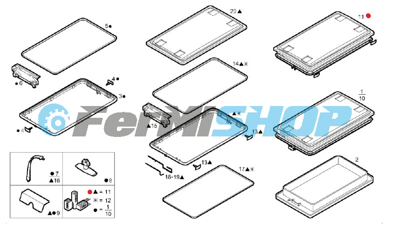 5801395706 strešné okno Iveco Crossway/Recreo E6