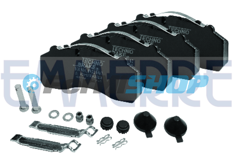 960944E3 doštičky brzdové  Iveco Eurocargo, Eurostar, Eurotech, Stralis, Trakker s opravnou sadou