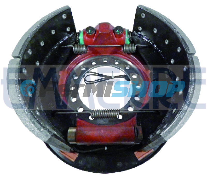 963457 štít brzdy ľavý /komplet/  Iveco Eurostar, Eurotech, Trakker ROCKWELL 410x180