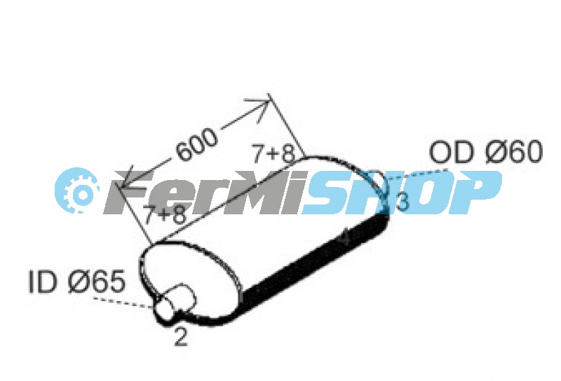 99456851-AS tlmič výfuku Iveco Eurocargo 75E14 oválny