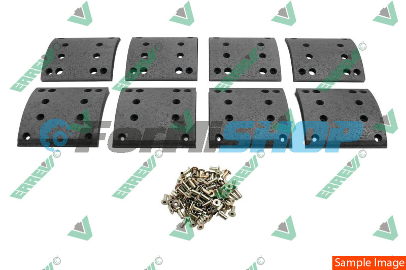 K12160 sada brzdového obloženia /s nitmi/ Iveco Eurocargo 170E-, Eurotech, Astra, Volvo 