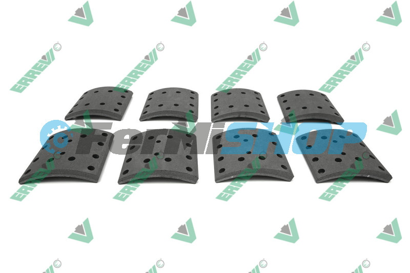 K16190 obloženie brzdové zadné Iveco Trakker, Eurostar, Eurotech /základ/ 200x195,2x22,7/15,3