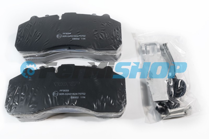 PF9059 doštičky brzdové  Iveco Eurocargo, Eurostar, Eurotech, Stralis, Trakker s opravnou sadou